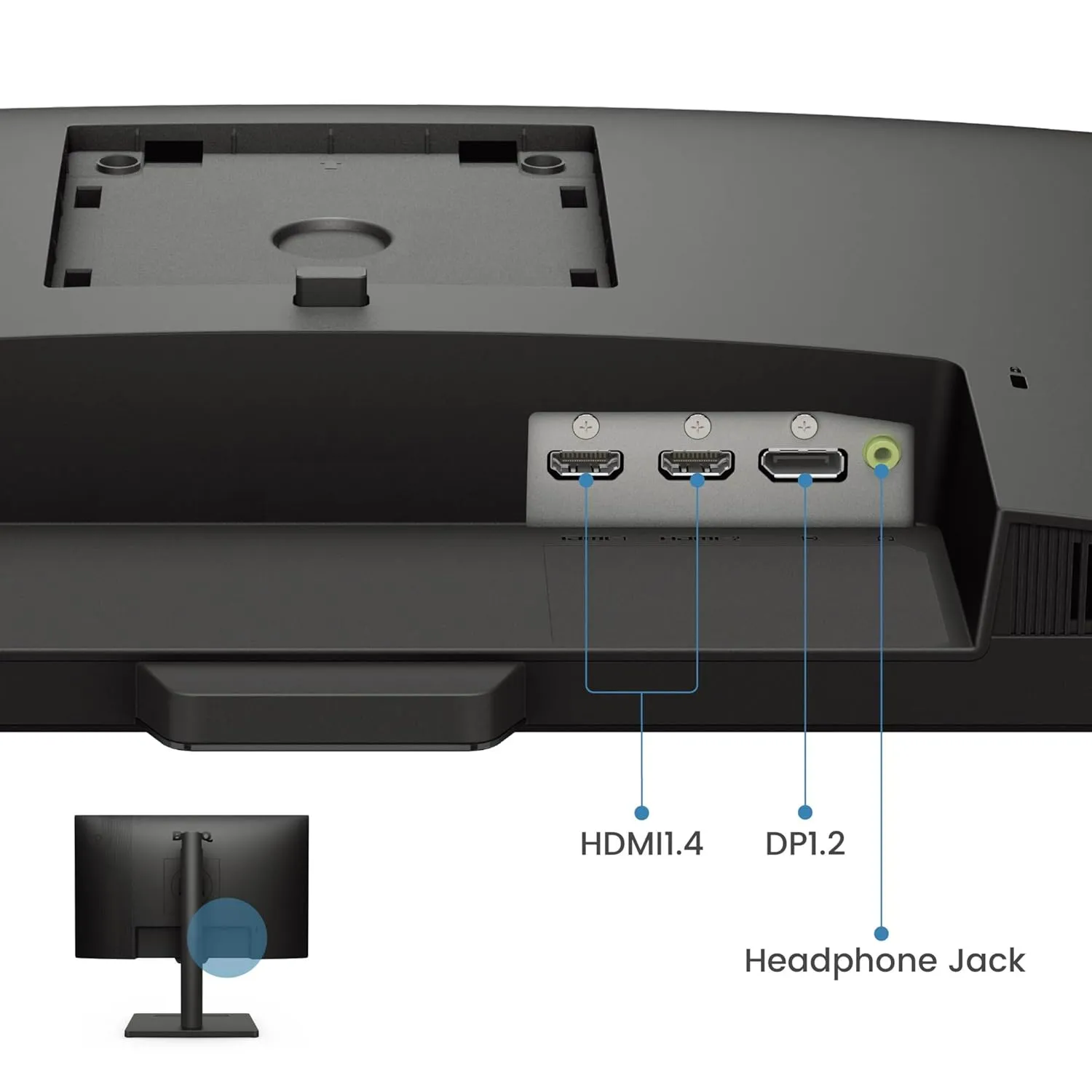 BenQ LED Monitor 23.8" IPS Panel 100Hz Tilt, Pivot Swivel With HDMI | DP | Speaker (GW2490T) view 6